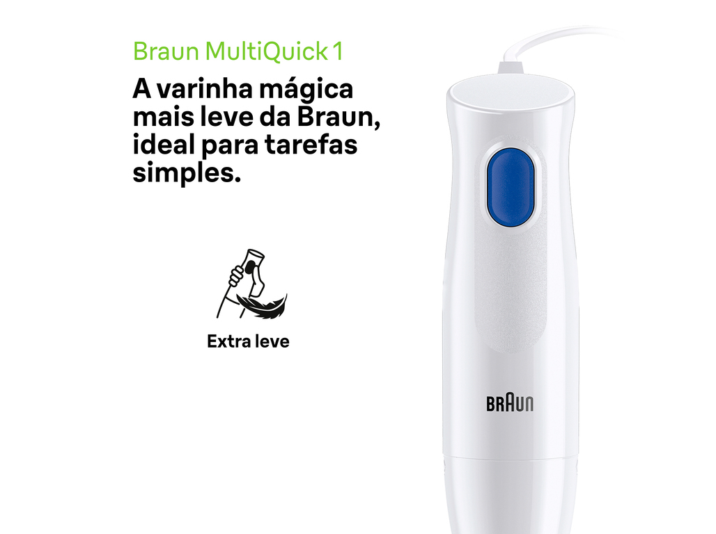 VARINHA MÁGICA BRAUN MULTIQUICK 1 MQ10.001MWH (450 W - BRANCO)