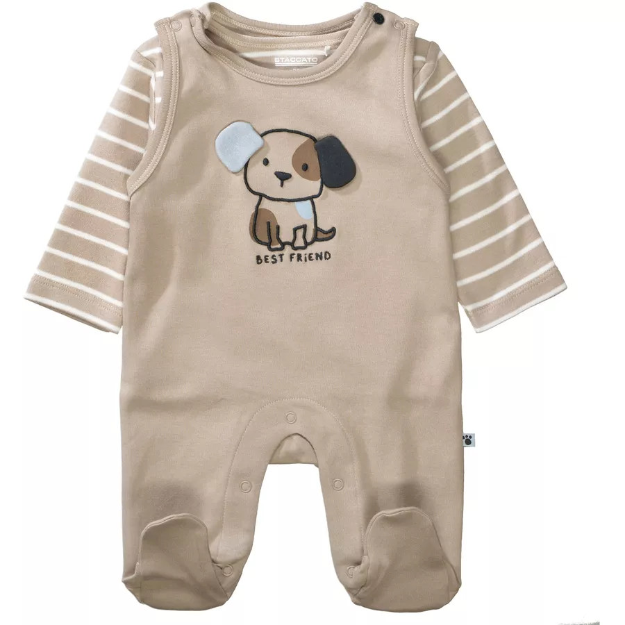 STACCATO Strampler+Shirt taupe