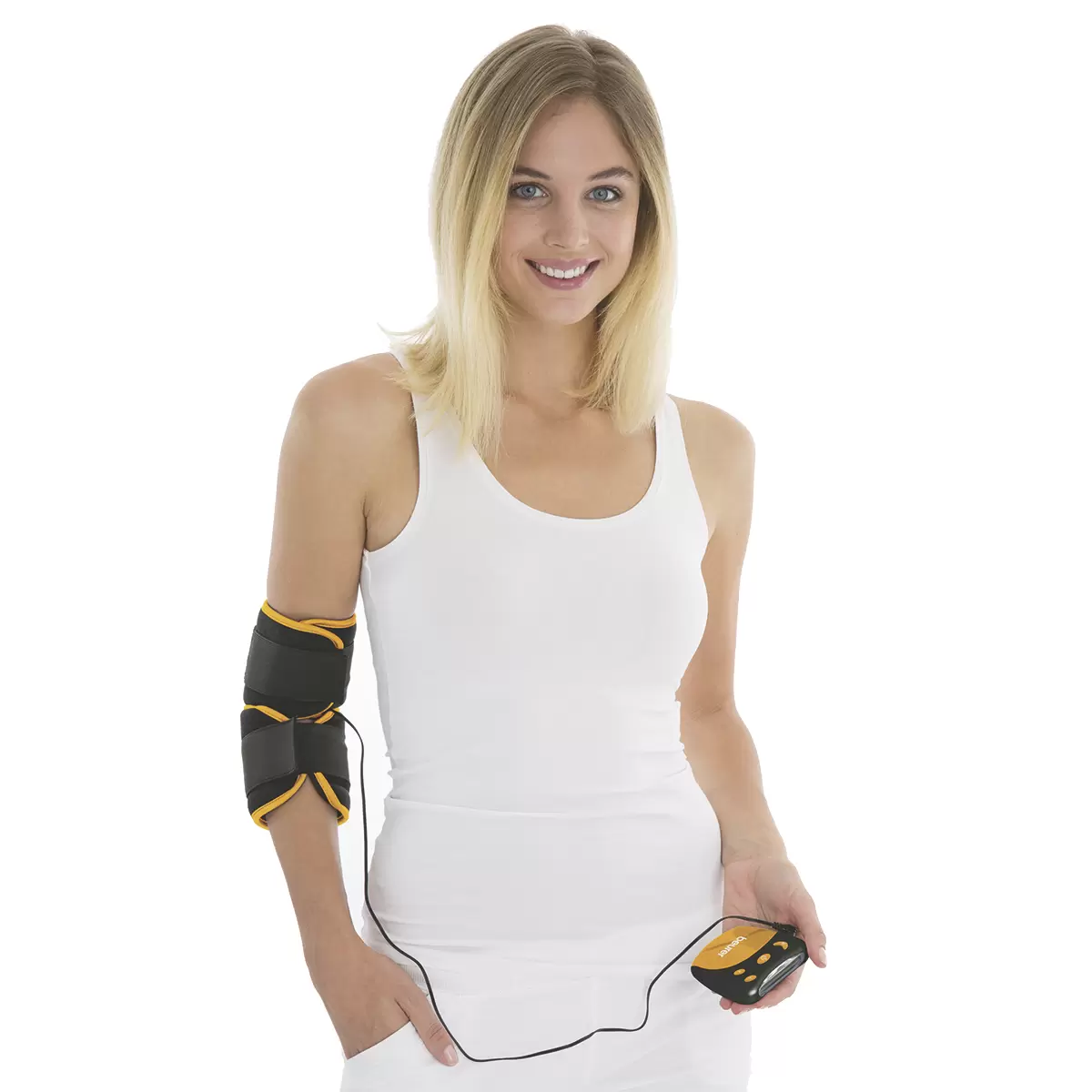 Knie- und Ellebogen TENS Beurer EM 29 2in1 schwarz,gelb