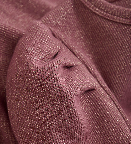 Minymo Kleid - Rib - Glitter - Deko Rose