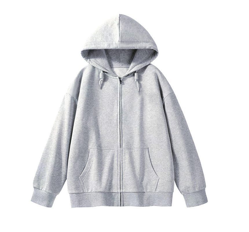 CRIBI - Effen oversized hoodie met rits