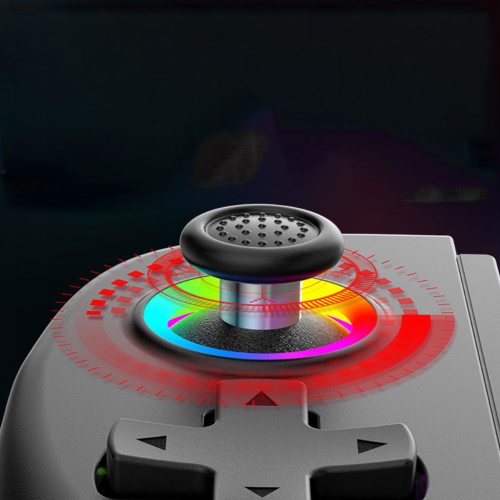 Universal Bluetooth Mobile Gamepad Gaming Controller mit RGB LED für Smartphones / Tablets mit einer Grösse von 125-250mm (iOS / Android) - Schwarz