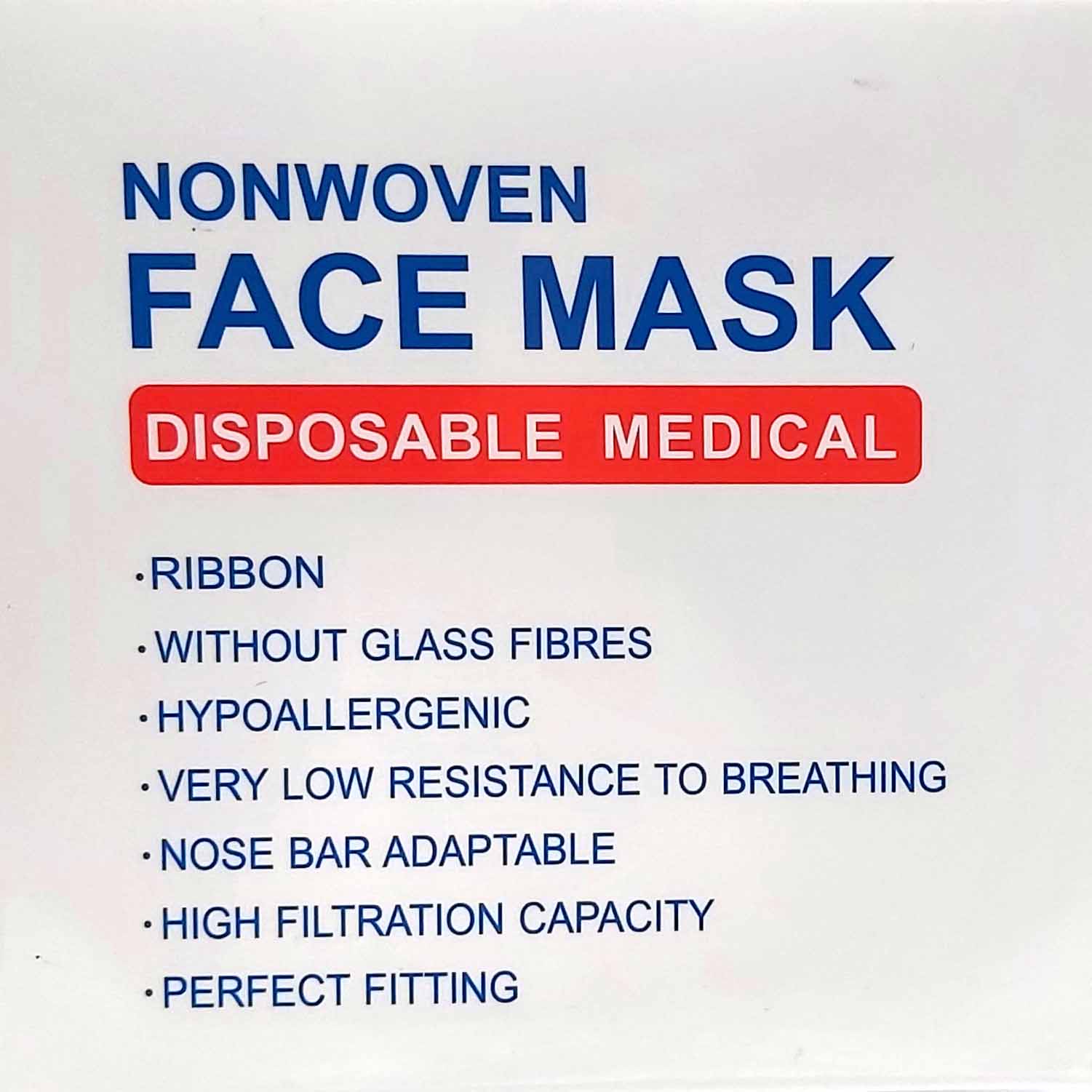 50x Atemschutz Masken CE EN14683 Medical MHD:6.6.25
