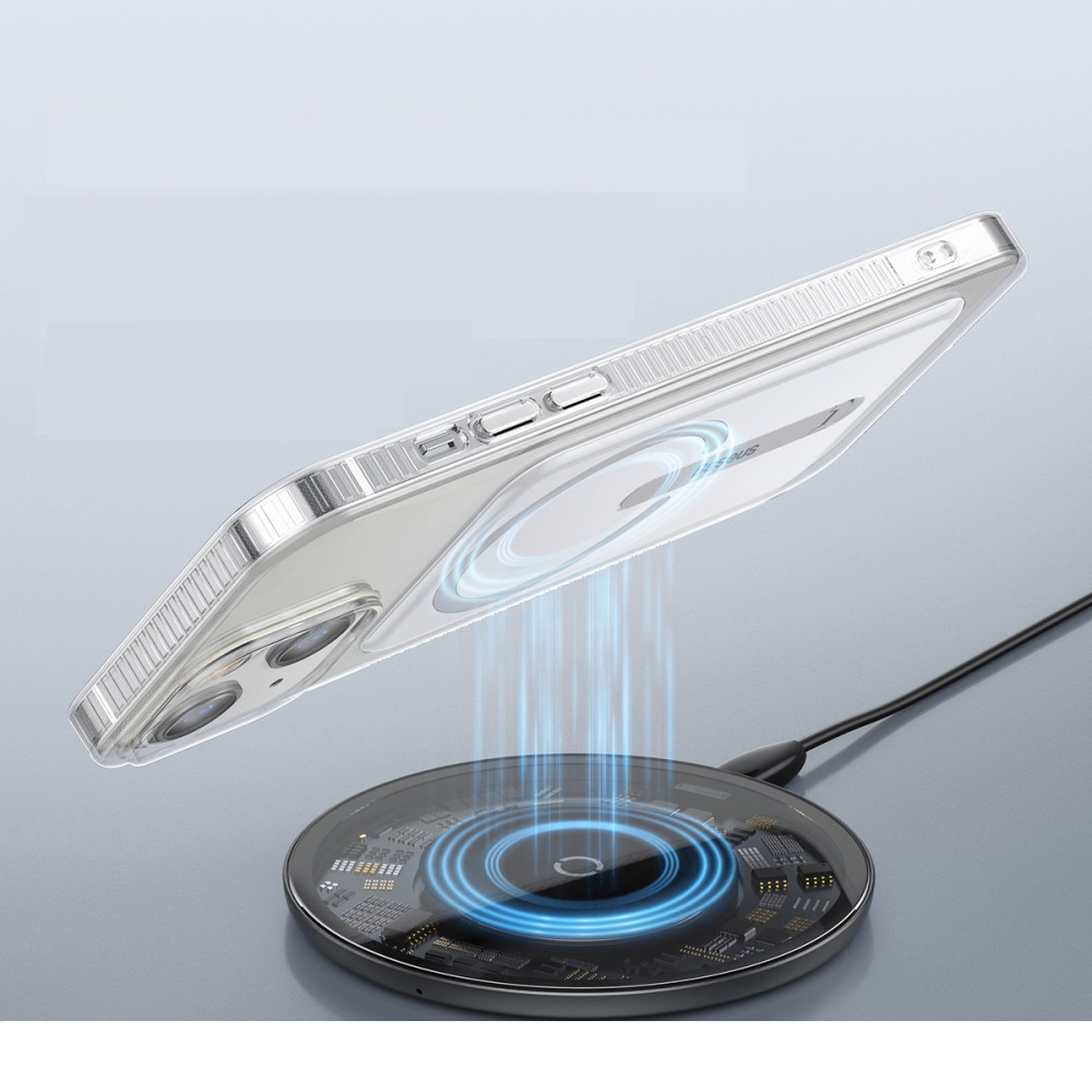 iPhone 13 MagSafe Hardcase Hülle   Kickstand Aufsteller - Transparent