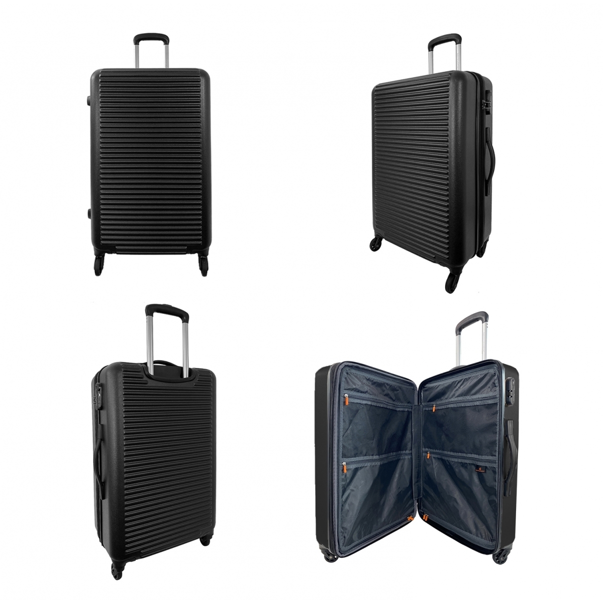 David Jones Lot 3 valises rigides extensibles dont une cabine David Jones