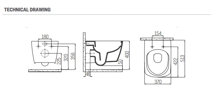SaniGoods Cody douche wc met bidetkraan koud/warm water met softclose zitting wit glans