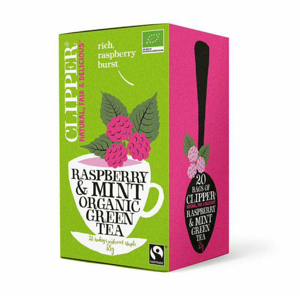 3x Clipper Thee Raspberry & mint20 stuks