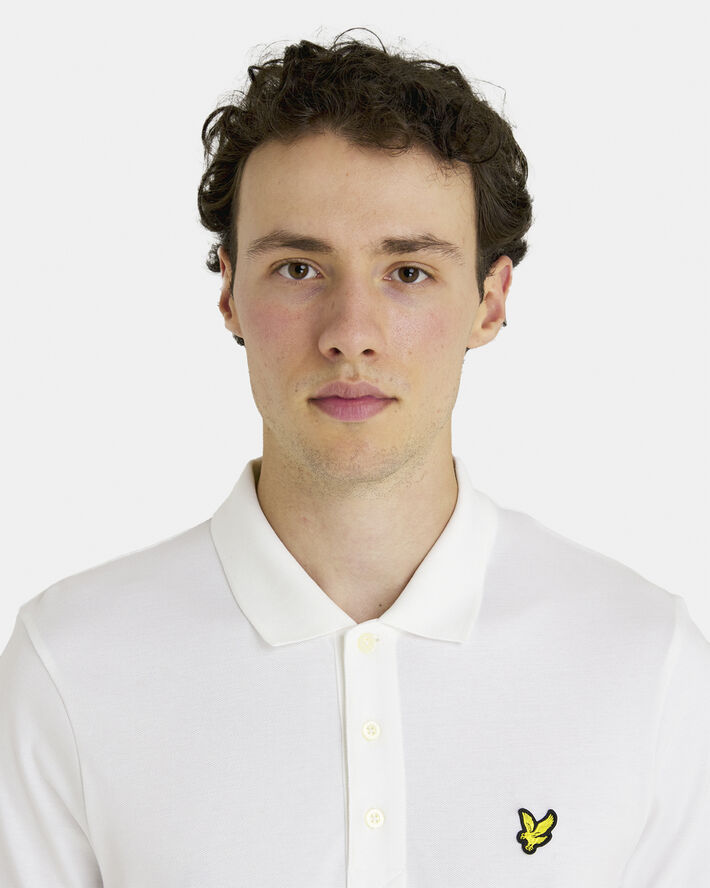 Lyle & Scott Plain Polo Shirt 626 white