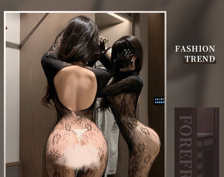 Femmu - Lingerie jacquard pure bodysuit