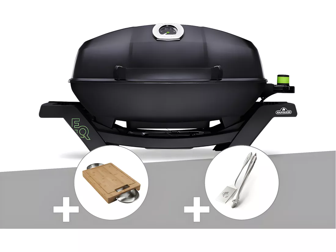 Barbecue électrique Travel Q PRO285E + Planche à découper + Ensemble 2 ustensiles - Napoleon