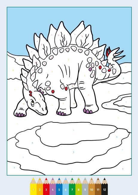 Ravensburger CreArt Malen nach Zahlen ab 5 Dinosaurier - 24 Motive