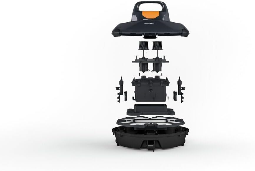 Steinbach Poolrunner ONE RXB 150 | Akku-Poolroboter für Becken bis 15m² | 110Min Laufzeit | 180μm Ultrafeinfilter | für kristallklares Wasser | kompakt & effizient | für Salzwasser geeignet
