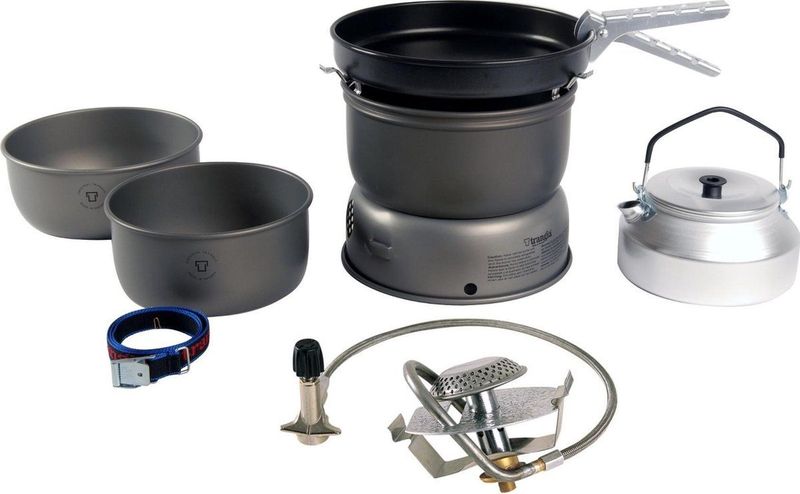 Trangia 25-4 Sturmkocher mit Primus Gasbrenner Gaskookstel (grijs)