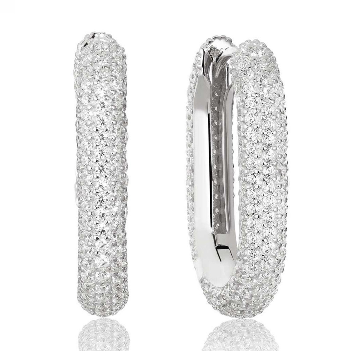 Boucles d'oreille Sif Jakobs CAPRI MEDIOargent et oxydes de zirconium