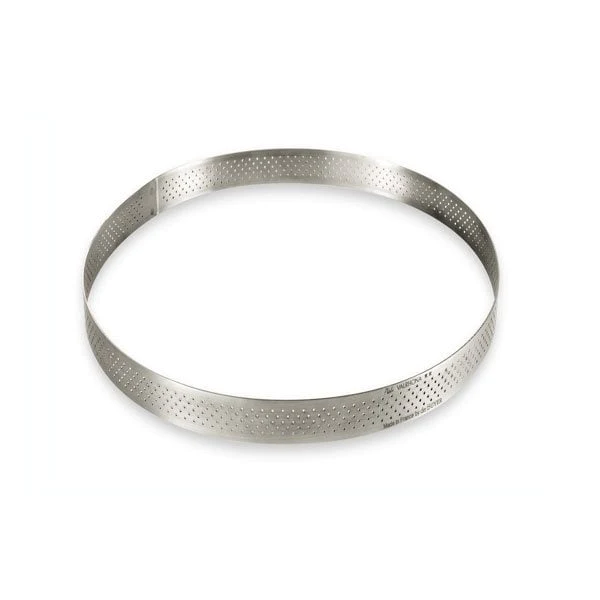 Cercle à tarte rond perforé 24 ,5 cm De Buyer