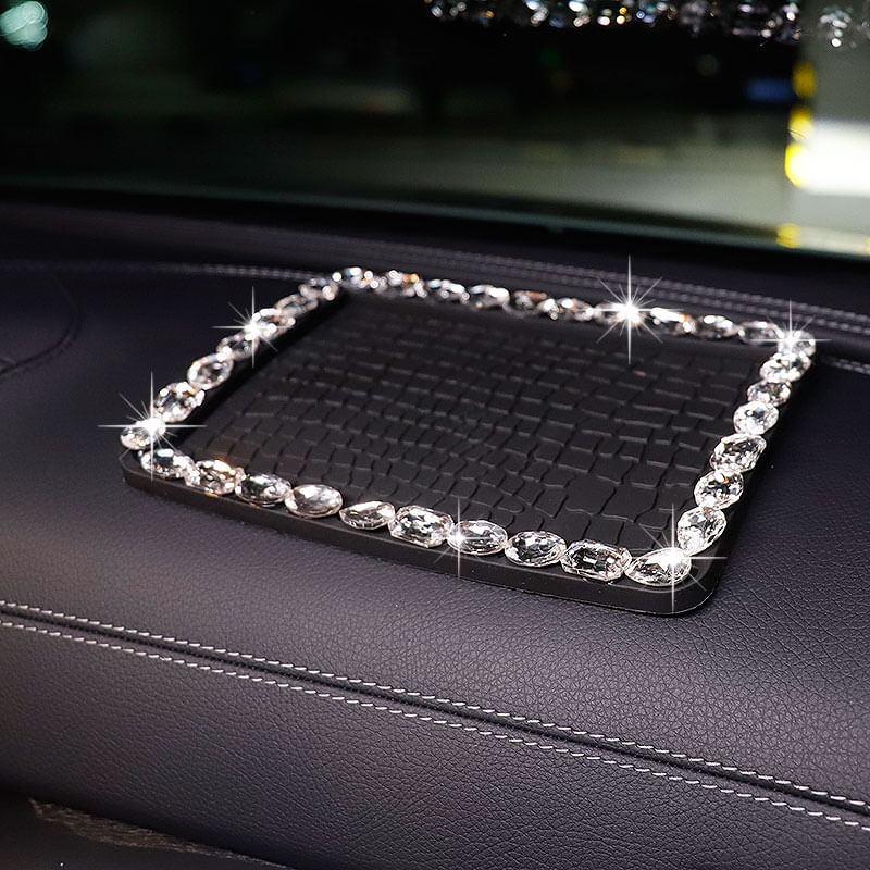 Worthbuy - Verfraaid imitatieleren auto dashboard antislipmat