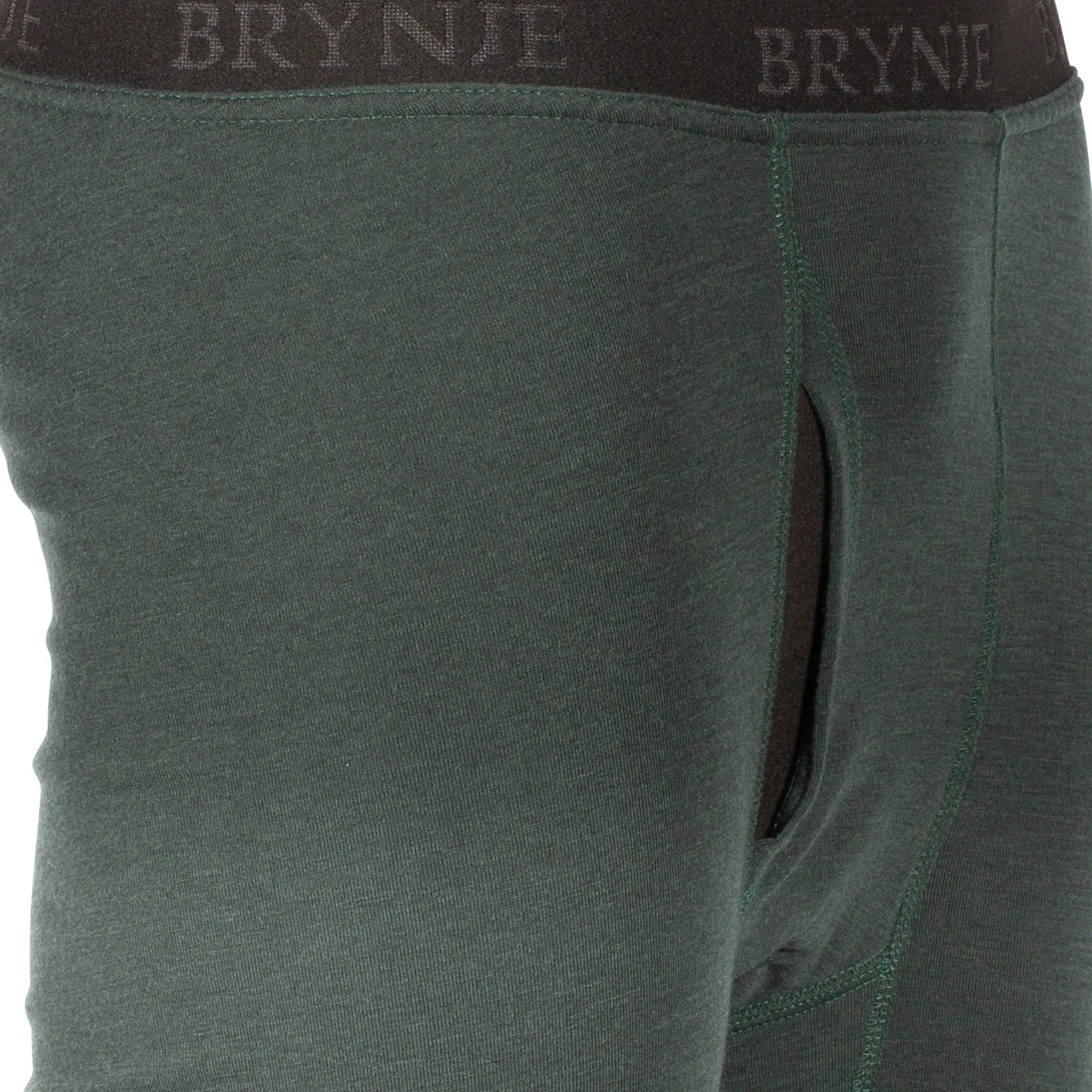 Brynje -  Brynje Thermohose Arctic Double lang mit Eingriff oliv