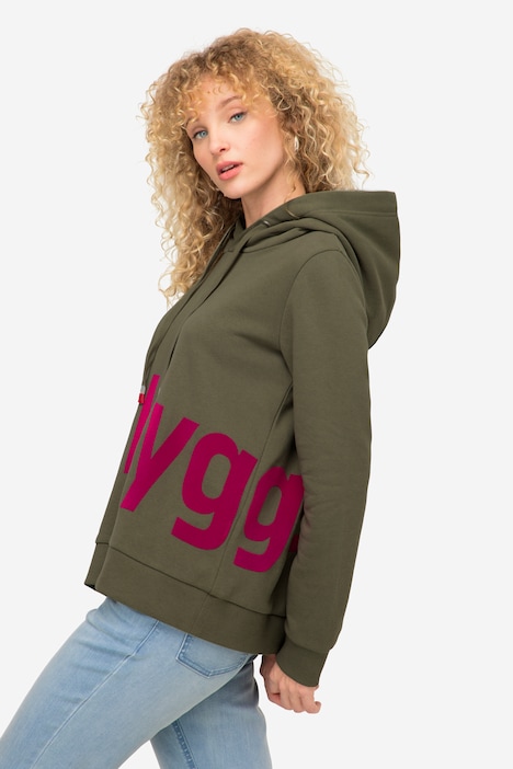 Hoodie, Wording Print, Kapuze, Langarm, OEKO-TEX