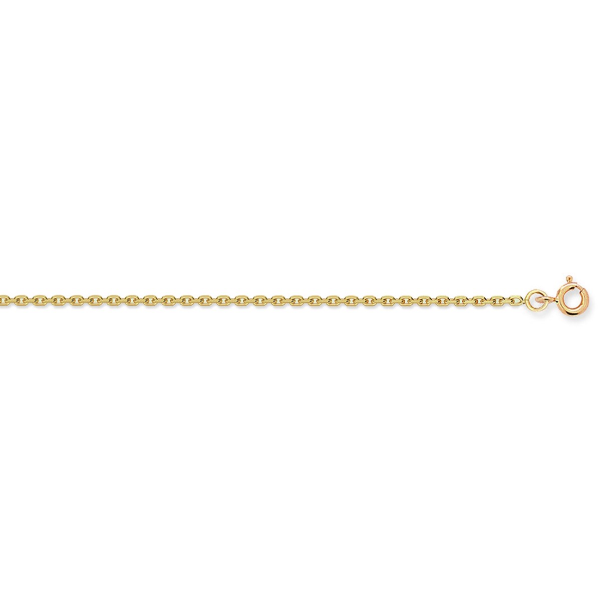 Chaîne Brillaxis maille forçat diamantée or jaune