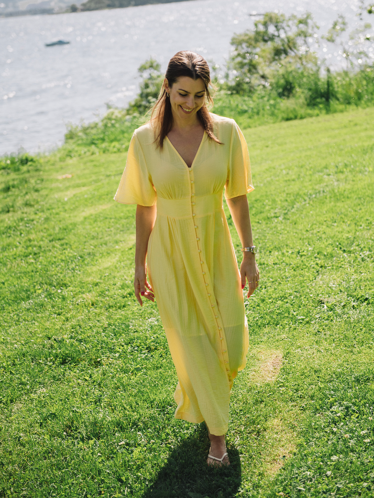 Jasmille Vlora Short Sleeve Dress