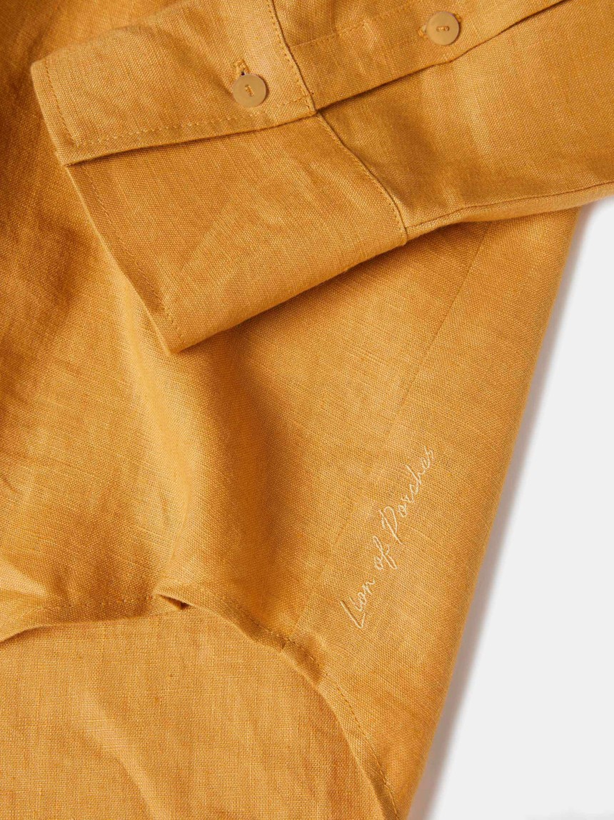 Camisa regular fit em linho
