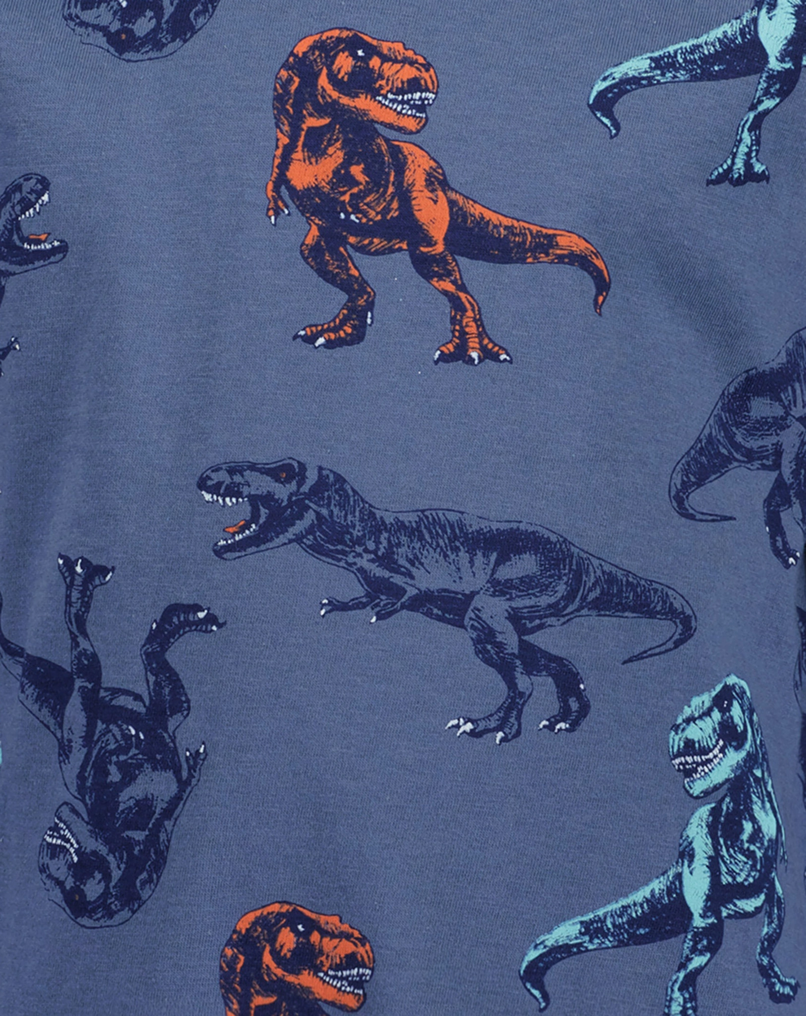 Langarmshirt T-REX AOP in jeansblau
