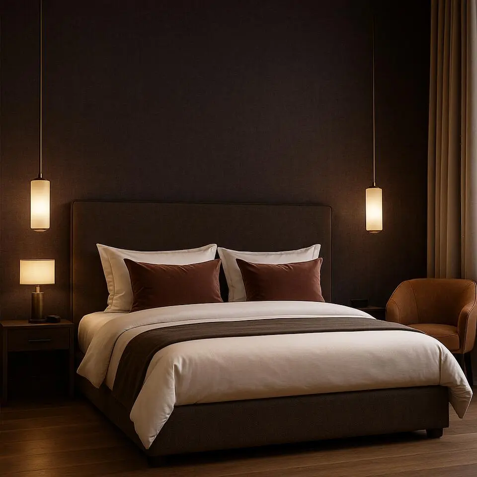 Dutch Wallcoverings Vliesbehang Linen & Textures uni - darkchoco - 10,05m x 53cm