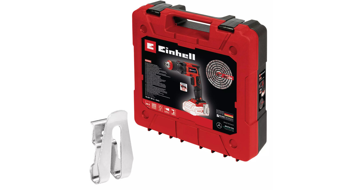 EINHELLDraadloze Gipsplaatschroevendraaier TE-DY 18 Li-Solo schroefboor  (Rood/zwart)