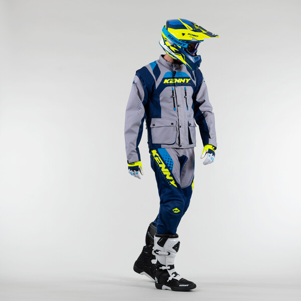 Kenny - Veste Track - 2023 Bleu Clair / Navy / Jaune fluo