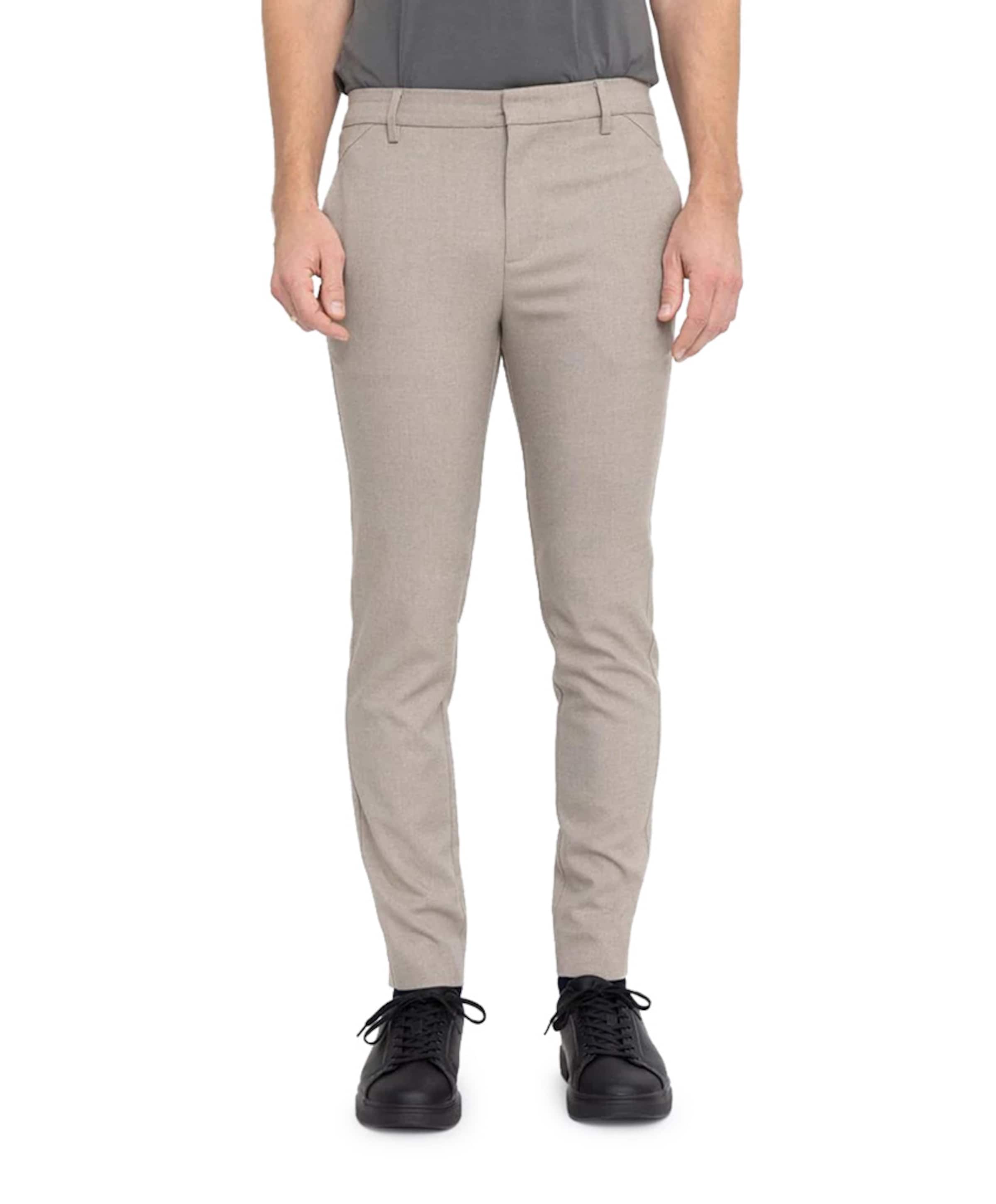 Plain JOSH 438 DARK SAND MELANGE heren broek beige