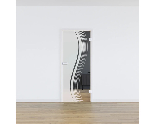Pertura glazen deur Glera Reflect 02 834 x 1960 x 8 mm Rechts voor Studio Office fitting