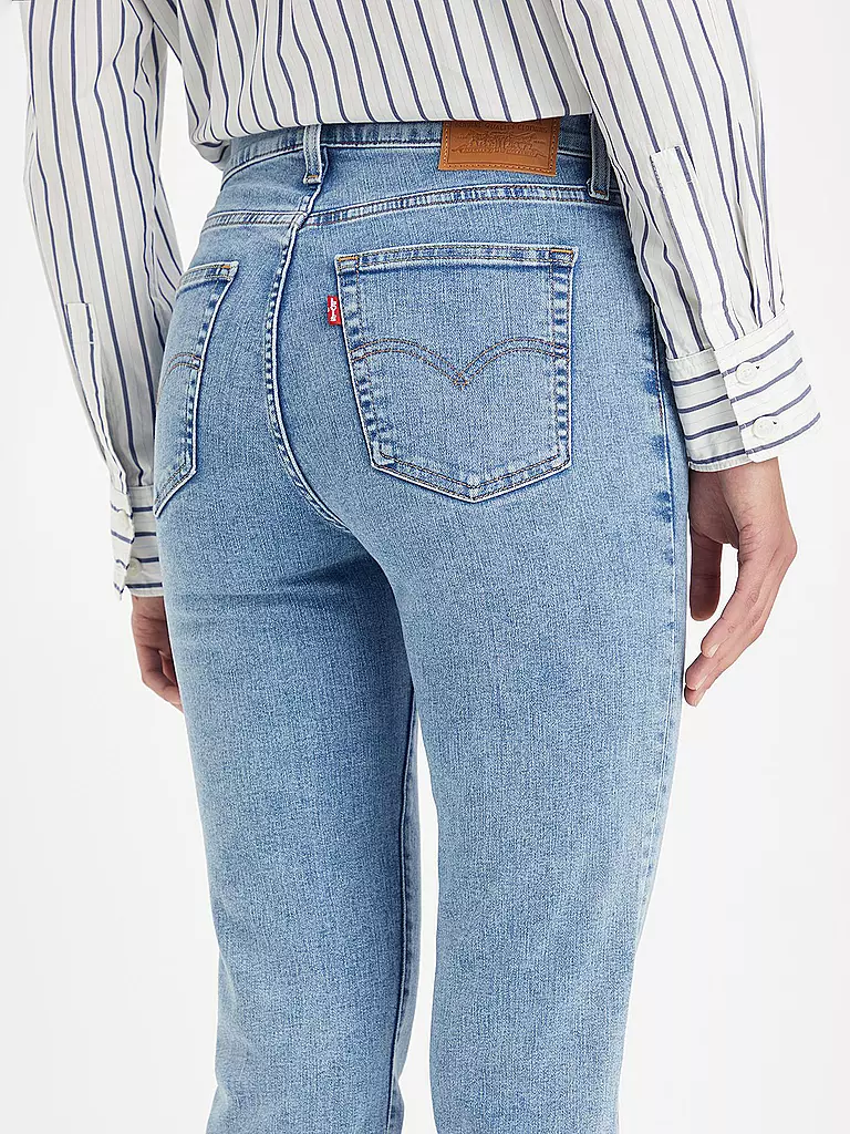 LEVI'S® Highwaist Jeans Straight Fit 724 blau
