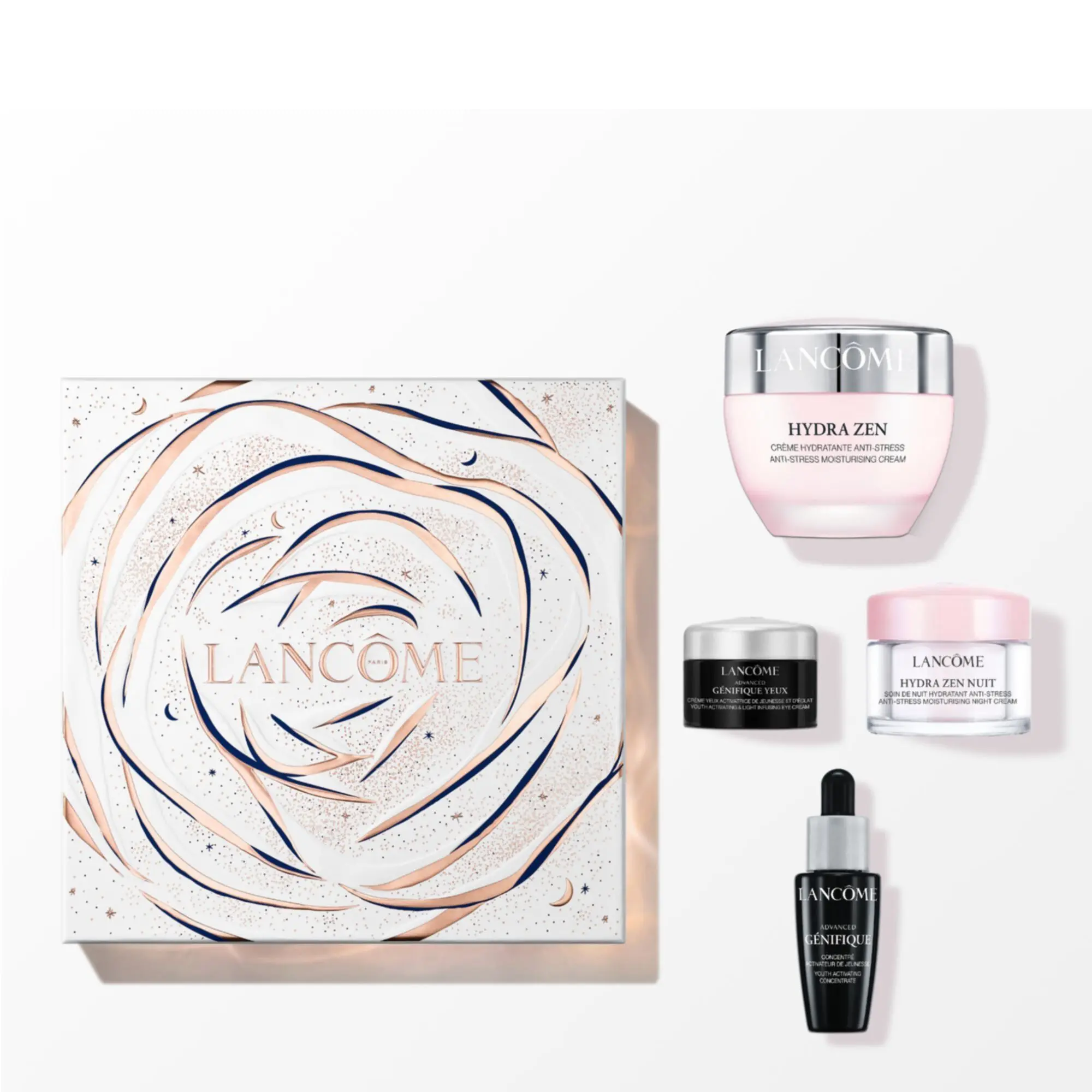 Lancôme - Coffret Noël Hydra Zen Crème Crème de Jour, Crème de Nuit, Crème Yeux & Sérum- Femme