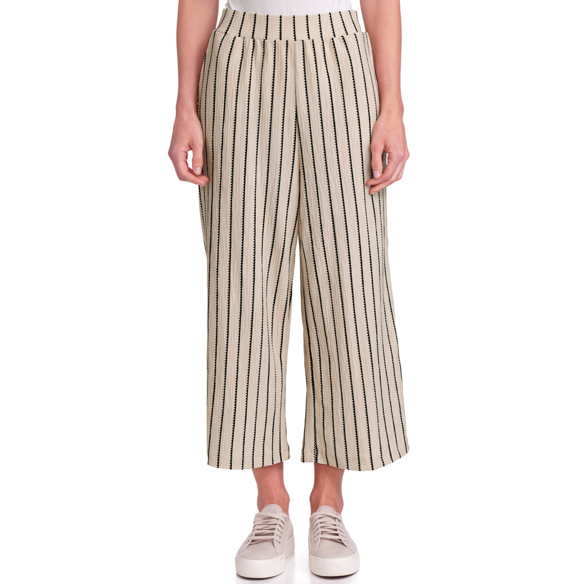 Gina Benotti Damen Culotte mit strukturiertem Material creme