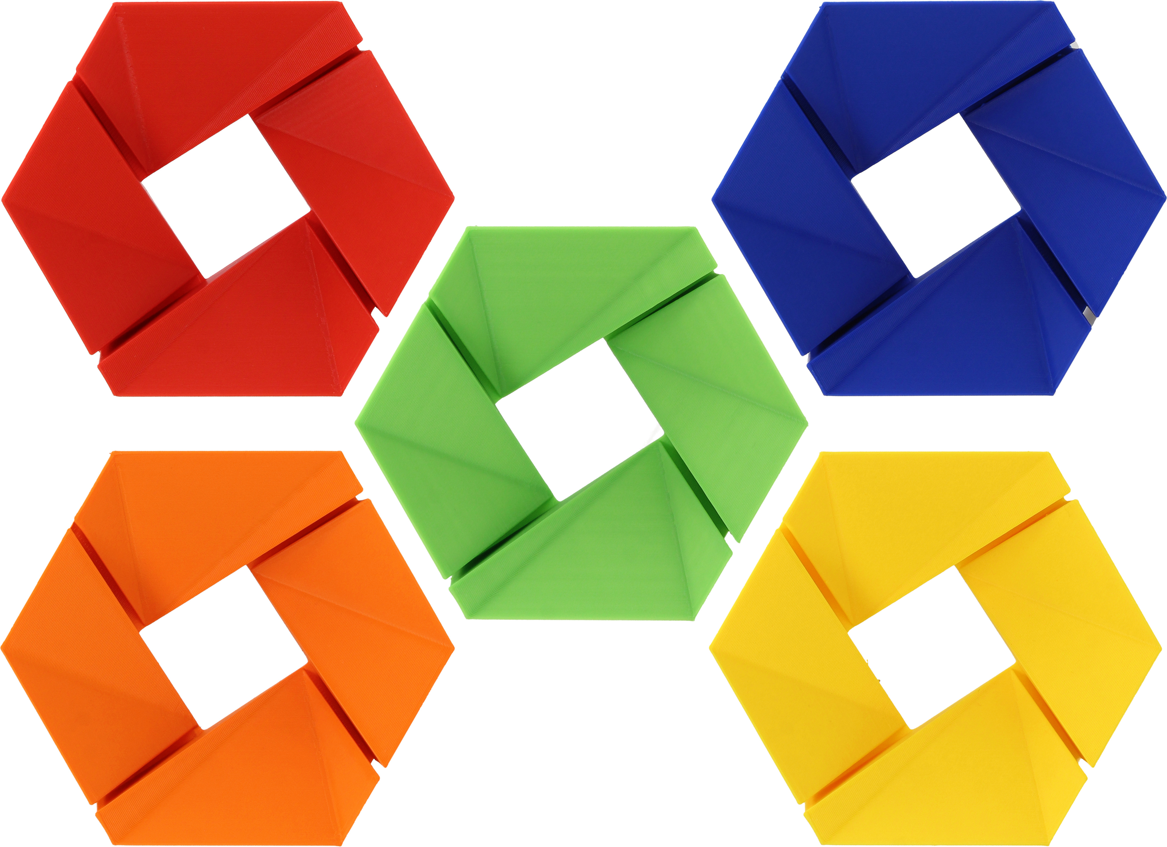 3DJAKE  ecoPLA Color Mix Spar-Set, 5 x 1,75 mm / 1000 g    5er Set ecoPLA Filamente in kräftigen Farben für farbige 3D-Drucke