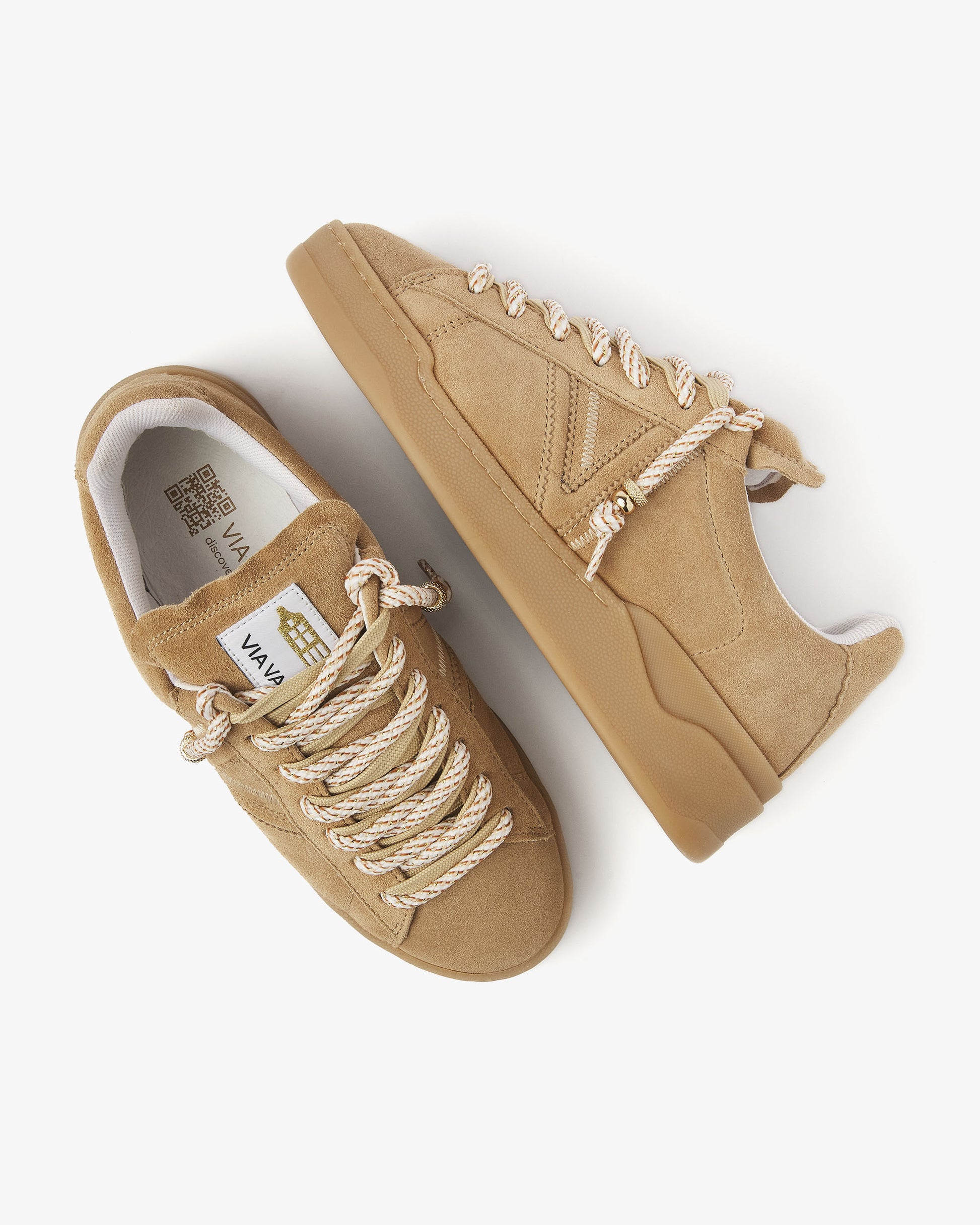 VIA VAI beige dames sneakers Sam Kyli