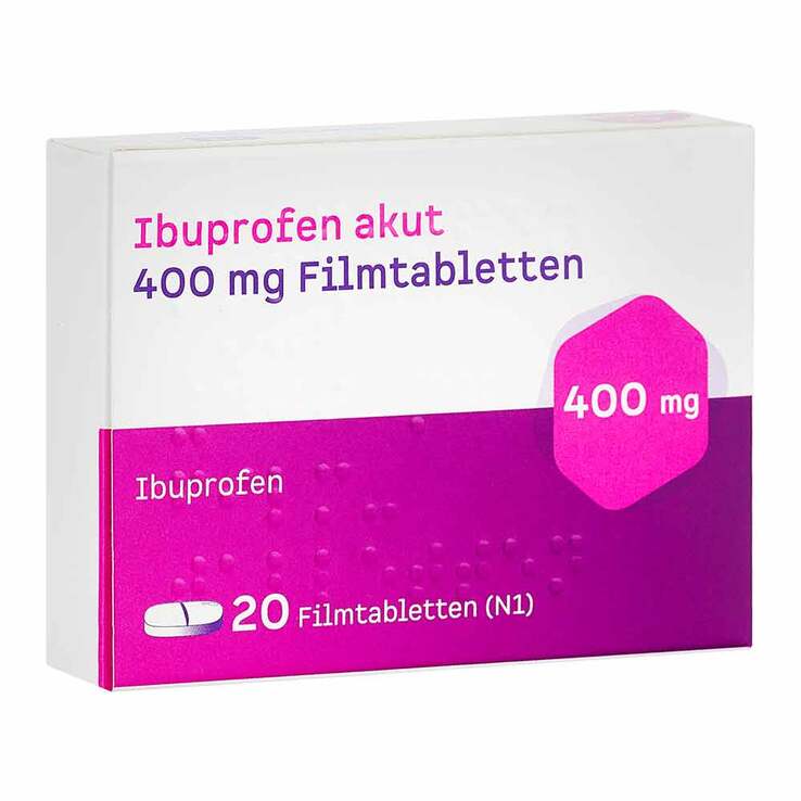Ibuprofen akut 400 mg Filmtabletten, 20 St
