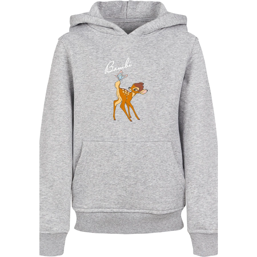 F4NT4STIC Hoodie  Bambi Schmetterling Tail heather grey