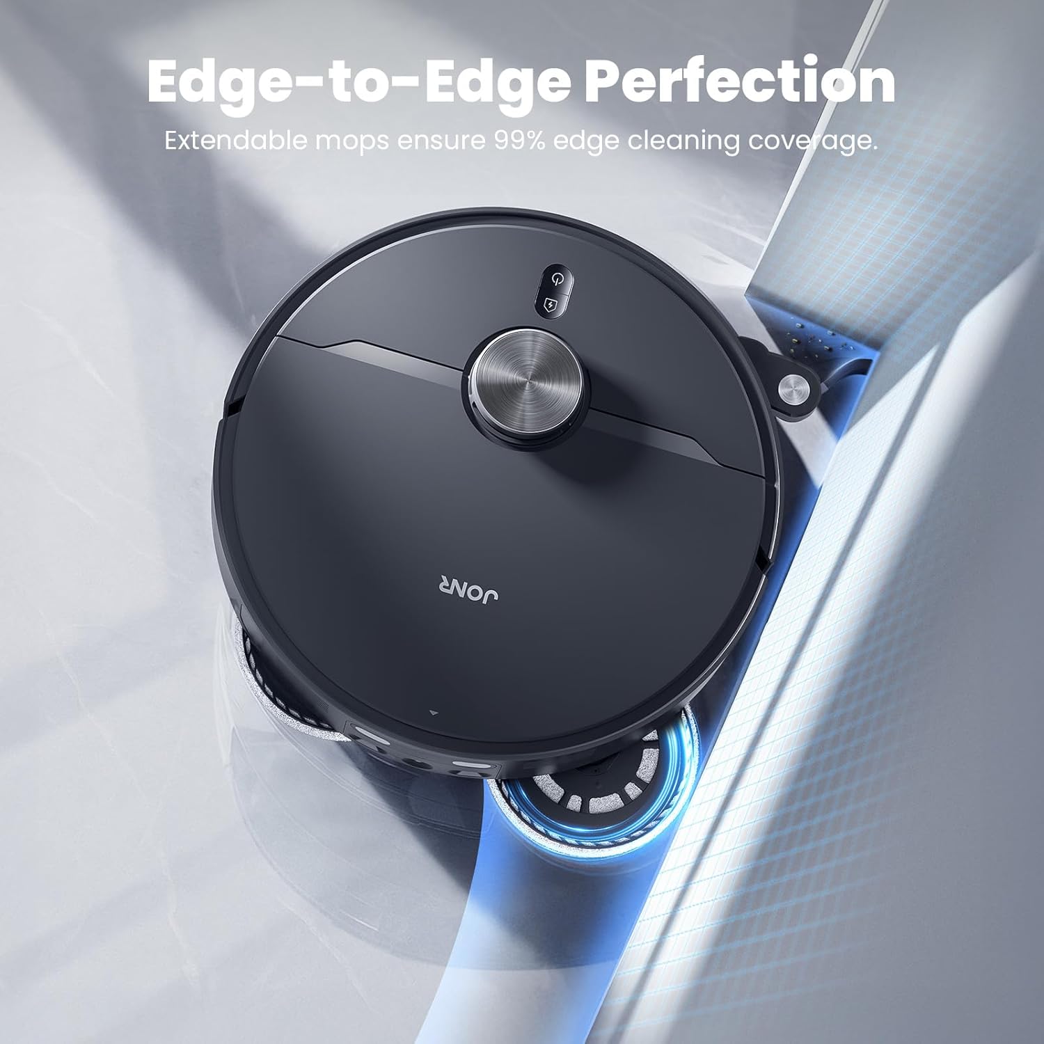 JONR X1 Max 20000 Pa Ultra Saugkraft Roboterstaubsauger mit Wischfunktion, 30 mm Hindernis, 75 °C Warmwasserreinigung, 45 °C Warmluft Trocknung, KI-Hindernisvermeidung & 360° Navigation. (X1 MAX)