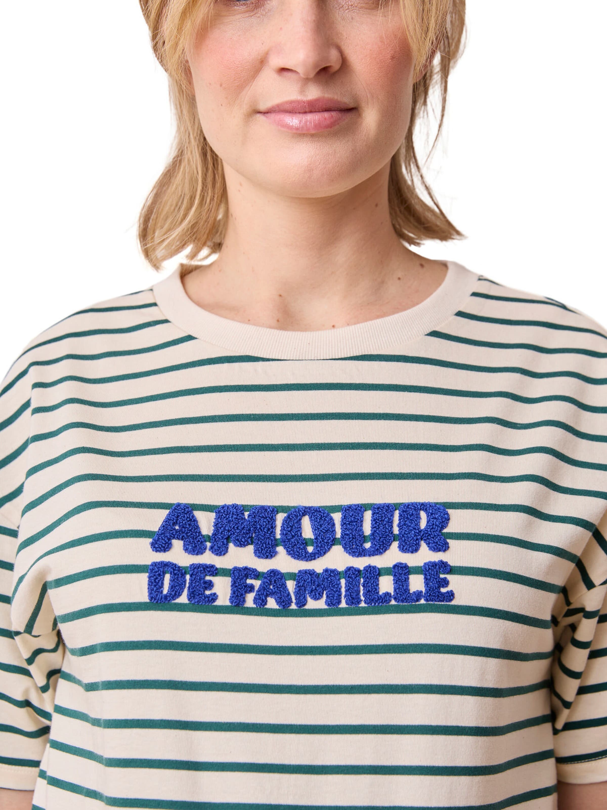 Vertbaudet Umstandsshirt aus Bio-Baumwolle tannengrün