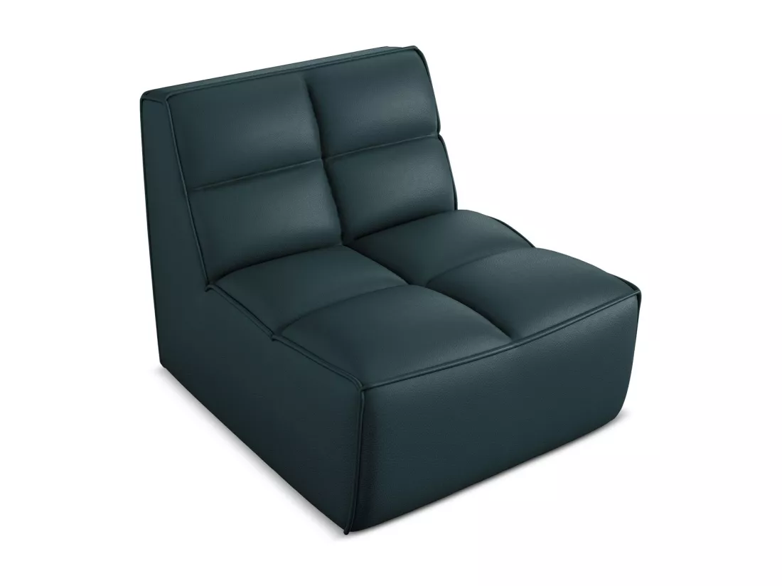 Fauteuil en Cuir artificiel - marin - KALAI