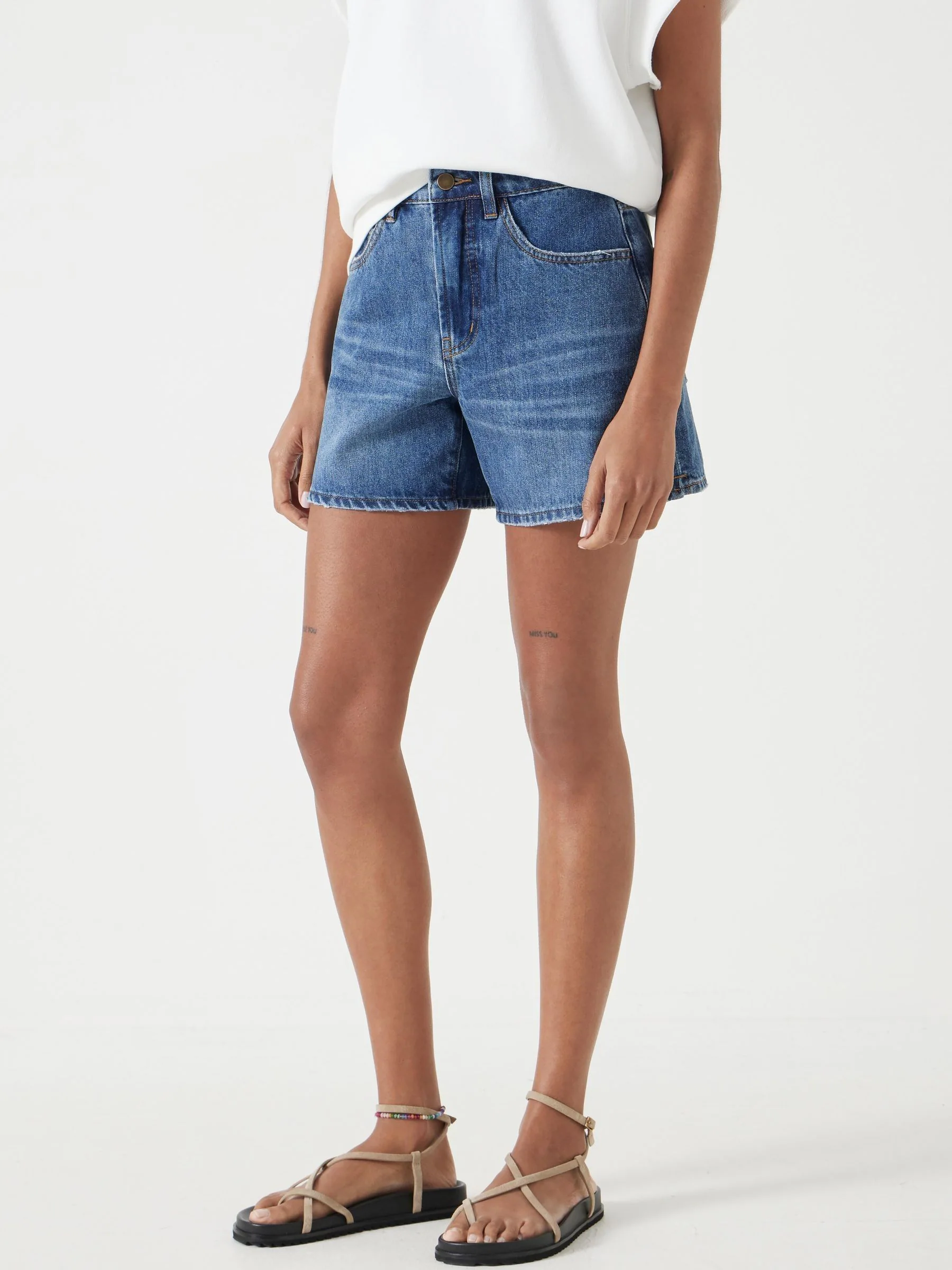 Light Blue Authentic - Hush Essential Denim Shorts