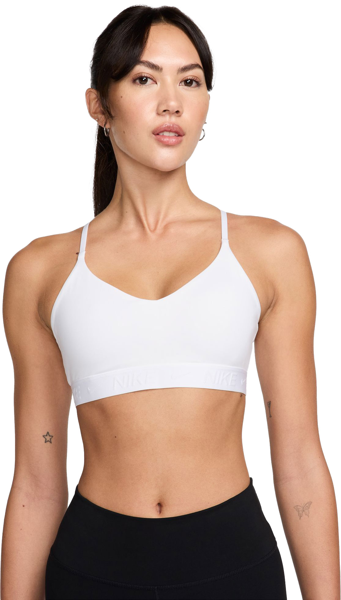 Indy Light Support Adjustable Sports Bra Dame 100/White/Stone Mauve
