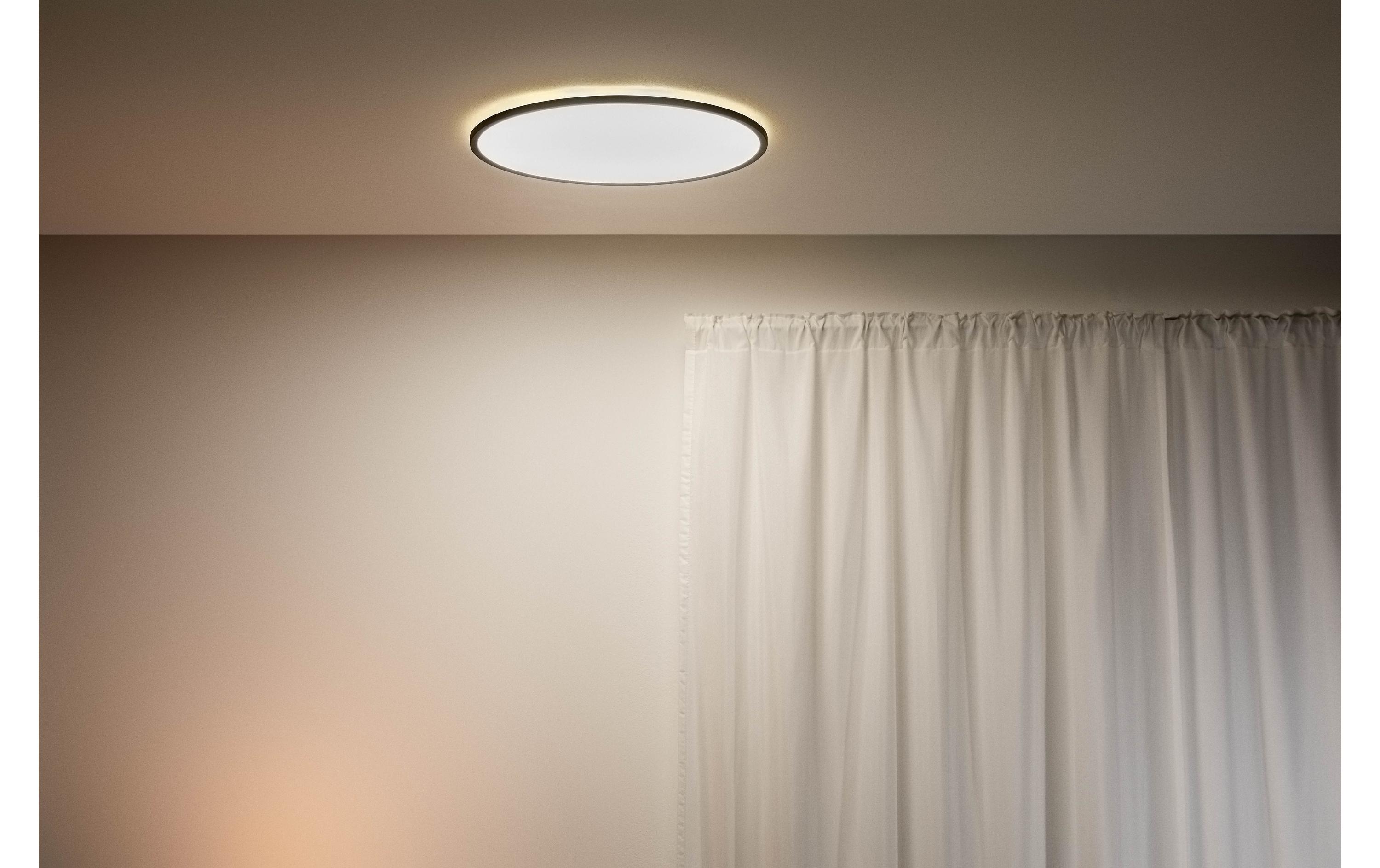 Deckenleuchte SuperSlim, 32 W, 2700 - 6500 K, Schwarz<br>LED Deckenleuchte