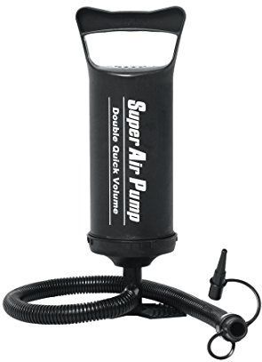 Jilong DAP 0,7 l handpomp, luchtpomp, dubbele slagpomp, 3,5 psi-pomp met 2 adapters, luchtmondstukken, opzetstukken voor opbouwbare artikelen zoals luchtmatras, luchtbed, zwembad enz.