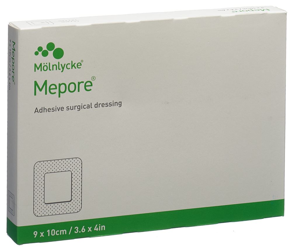 MEPORE Wundverband 10x9cm Wundkissen 4.5x6cm 5 Stk