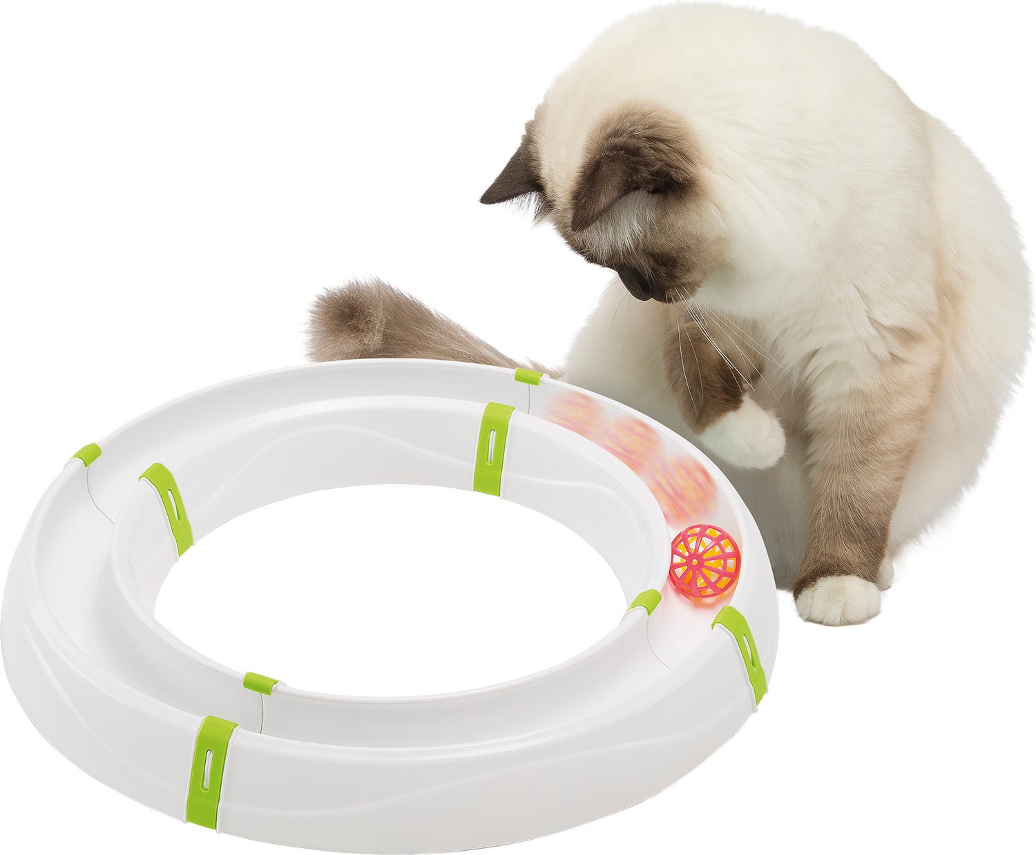 Ferplast kattenspeelgoed Magic Cirle wit D 40 H 5 cm