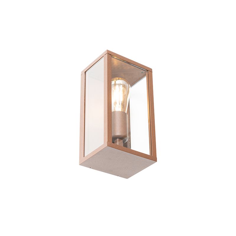 Industriële wandlamp roestbruin 26 cm IP44  - Charlois