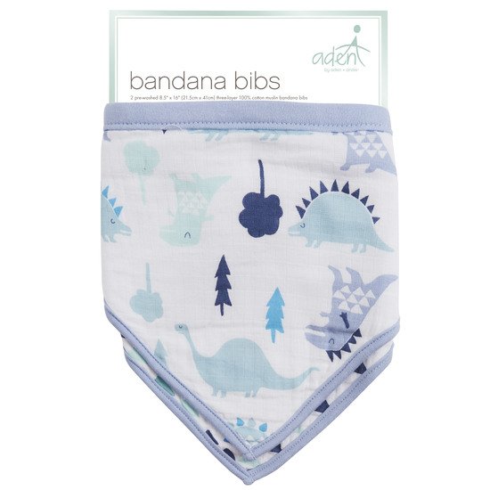 Lot de 2 bavoirs bandana   Natural History        de               aden + anais essentials