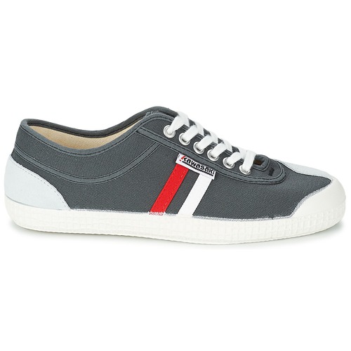 Kawasaki - RETRO CORE - Gris / Rouge / Blanc rayé